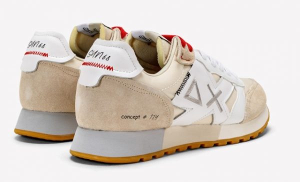 SUN68-Scarpe UOMO UNCLE JAKI BIANCO PANNA