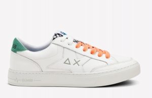 SUN68-Scarpe UOMO SKATE BIANCO / VERDE SALVIA