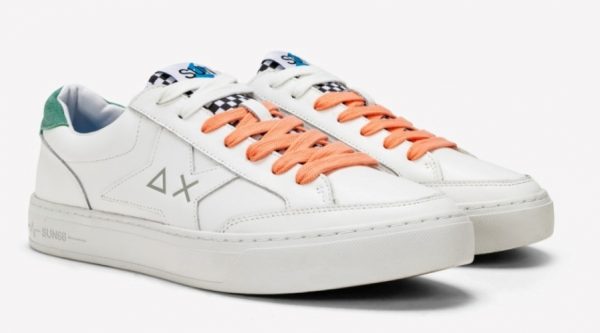 SUN68-Scarpe UOMO SKATE BIANCO / VERDE SALVIA
