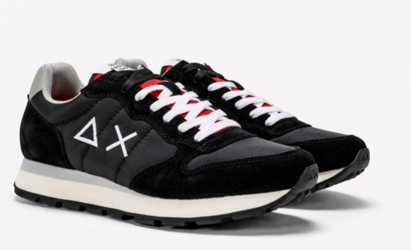 SUN68-Scarpe UOMO TOM SOLID NYLON NERO