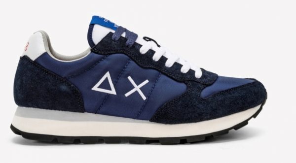 SUN68-Scarpe UOMO TOM SOLID NYLON NAVY BLUE