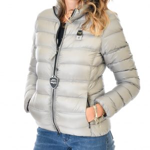 BLAUER-GIUBBINO DONNA GRIGIO PIUMINO TINTA UNITA