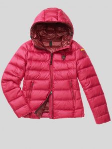 BLAUER-GIUBBINO DONNA CON CAPPUCCIO EMMA FUXIA