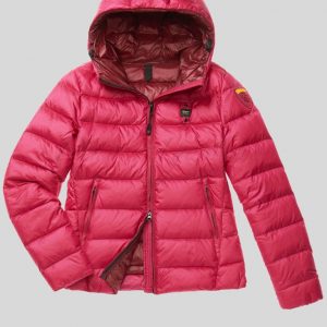 BLAUER-GIUBBINO DONNA CON CAPPUCCIO EMMA FUXIA