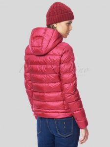 BLAUER-GIUBBINO DONNA CON CAPPUCCIO EMMA FUXIA
