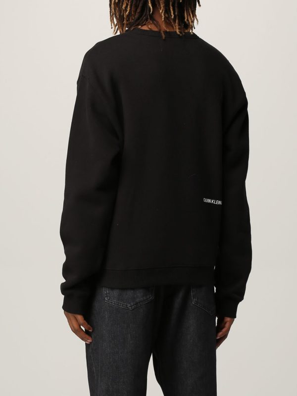 CALVIN KLEIN – Felpa Uomo Girocollo Nero