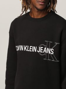 CALVIN KLEIN – Felpa Uomo Girocollo Nero