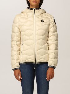 BLAUER-PIUMINO DONNA A ONDE CON CAPPUCCIO MONICA BIANCO