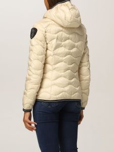 BLAUER-PIUMINO DONNA A ONDE CON CAPPUCCIO MONICA BIANCO
