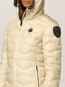 BLAUER-PIUMINO DONNA A ONDE CON CAPPUCCIO MONICA BIANCO