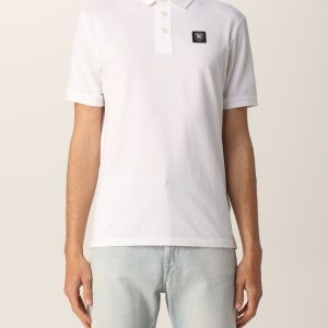 BLAUER-POLO IN PIQUET DI COTONE Bianca