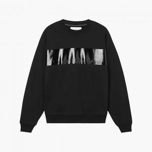 CALVIN KLEIN-Felpa CON LOGO LUCIDO DAL TAGLIO RILASSATO NERO