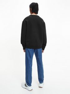 CALVIN KLEIN-Felpa DAL TAGLIO RILASSATO NERO