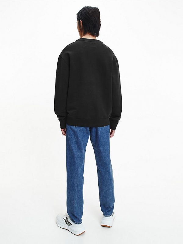 CALVIN KLEIN-Felpa DAL TAGLIO RILASSATO NERO