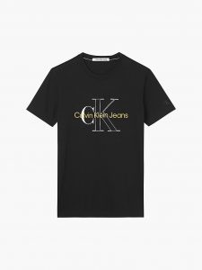 CALVIN KLEIN-T-shirt Slim In Cotone Biologico Con Logo