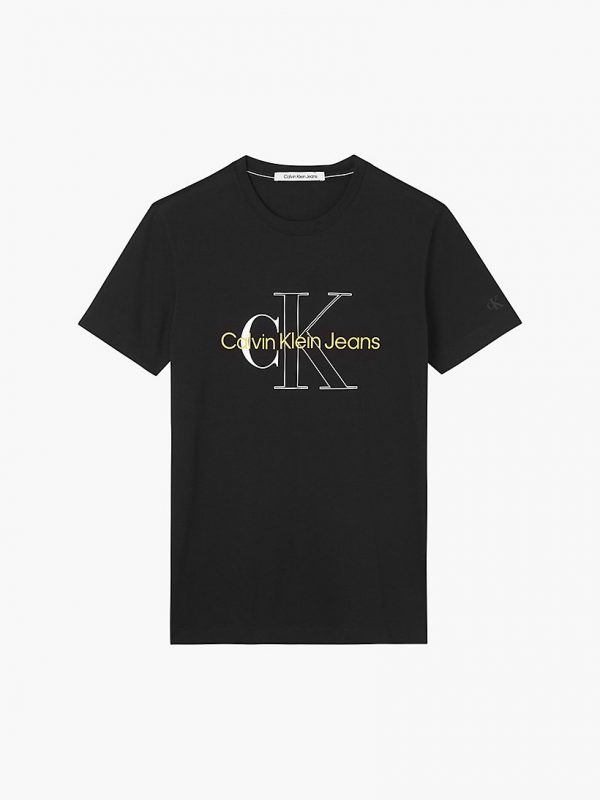 CALVIN KLEIN-T-shirt Slim In Cotone Biologico Con Logo