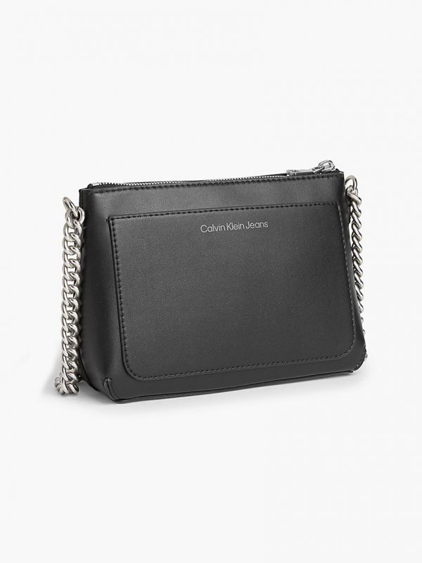 CALVIN KLEIN – Borsa Donna a Tracolla con Monogramma Nero