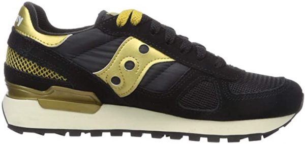 SAUCONY-Scarpe Donna Shadow Original Nero/Oro