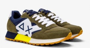 SUN 68 – Scarpe Uomo Jaki Tricolors Militare/Navy Blue
