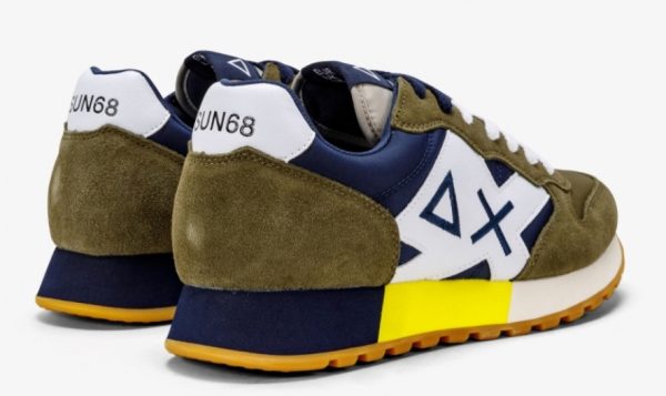 SUN 68 – Scarpe Uomo Jaki Tricolors Militare/Navy Blue
