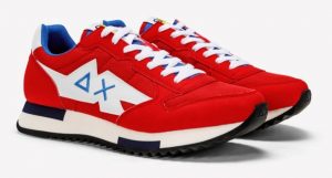 SUN 68 – Scarpe Uomo Niki Solid Rosso