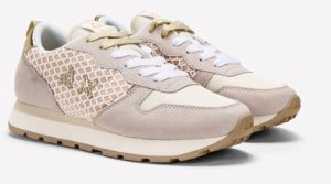 SUN68-Scarpe ALLY BIG MESH BIANCO PANNA