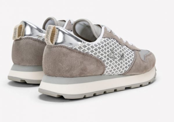 SUN68-Scarpe ALLY BIG MESH GRIGIO CHIARO
