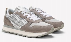SUN68-Scarpe ALLY BIG MESH GRIGIO CHIARO