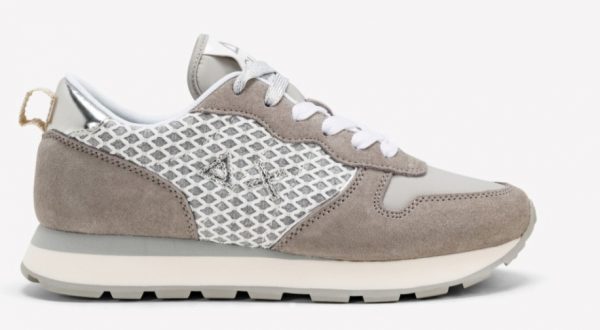 SUN68-Scarpe ALLY BIG MESH GRIGIO CHIARO
