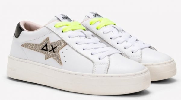 SUN68-Scarpe BETTY BIANCO/ARGENTO