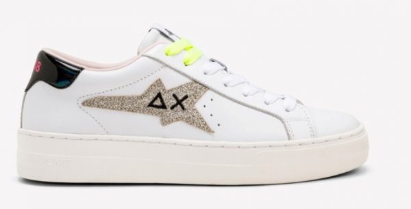 SUN68-Scarpe BETTY BIANCO/ARGENTO