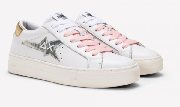 SUN68-Scarpe BETTY BIANCO/ORO
