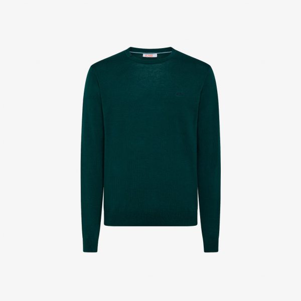 SUN 68-Maglia Girocollo / Verde Inglese