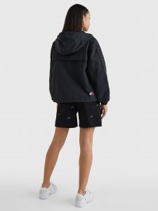 TOMMY HILFIGER-GIACCA A VENTO CON CAPPUCCIO Nera