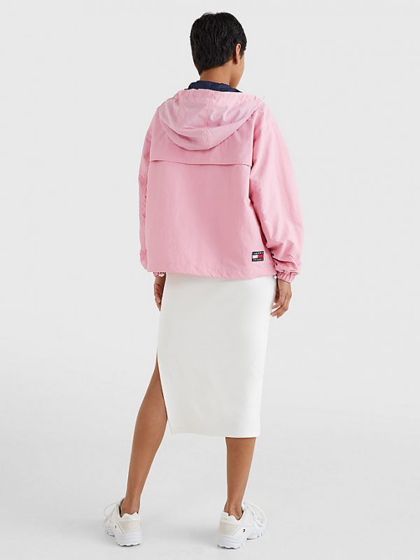 TOMMY HILFIGER-GIACCA A VENTO CON CAPPUCCIO Rosa FRESH