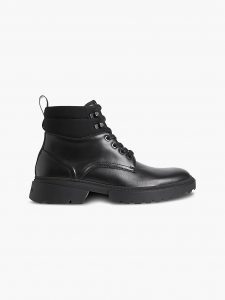 CALVIN KLEIN-STIVALI CON TACCO IN PELLE