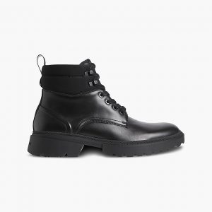 CALVIN KLEIN-STIVALI CON TACCO IN PELLE