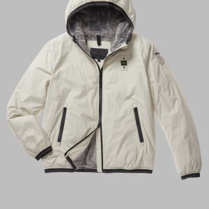 BLAUER-PIUMINO DONNA LISCIO INTERNO IN PELLICCIA ECO AMBER-Calce