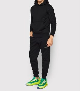 CALVIN KLEIN – Felpa Uomo con Cappuccio e Tasca Anteriore a Canguro Nero