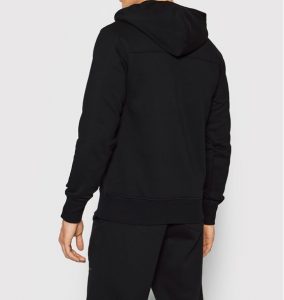 CALVIN KLEIN – Felpa Uomo con Cappuccio e Tasca Anteriore a Canguro Nero