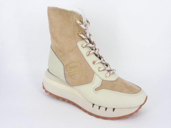 BLAUER-Charley – Sneakers Alta Donna PANNA