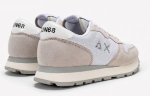SUN68- Scarpe ALLY GLITTER MESH BIANCO