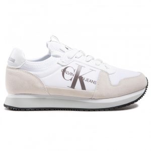 CALVIN KLEIN – Scarpe Uomo in Camoscio Bianco