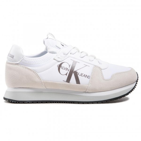 CALVIN KLEIN – Scarpe Uomo in Camoscio Bianco