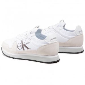 CALVIN KLEIN – Scarpe Uomo in Camoscio Bianco