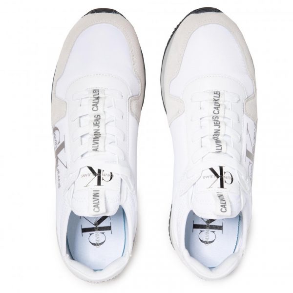 CALVIN KLEIN – Scarpe Uomo in Camoscio Bianco