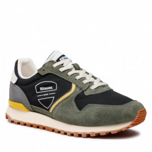 BLAUER – SCARPE UOMO DIXON01 NERO/VERDE