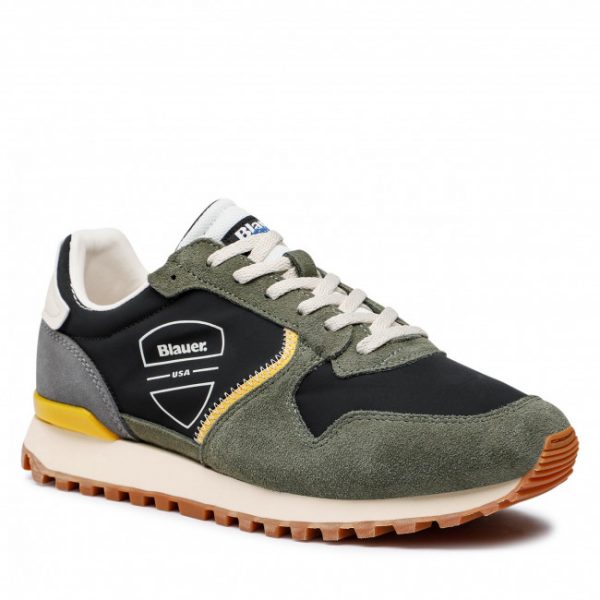 BLAUER – SCARPE UOMO DIXON01 NERO/VERDE