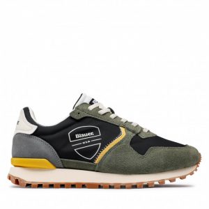 BLAUER – SCARPE UOMO DIXON01 NERO/VERDE
