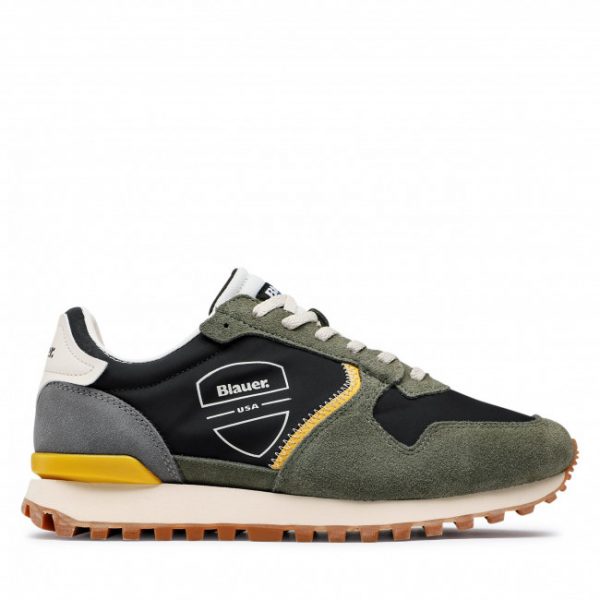BLAUER – SCARPE UOMO DIXON01 NERO/VERDE